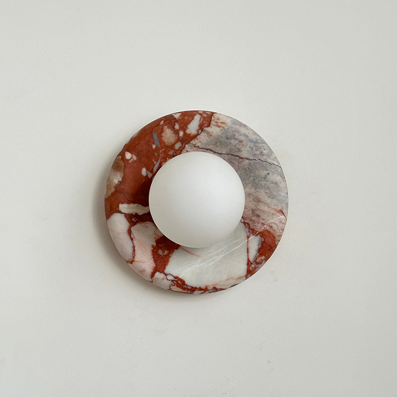 Hako Marble Indoor Wall Sconce - Neutral Decor