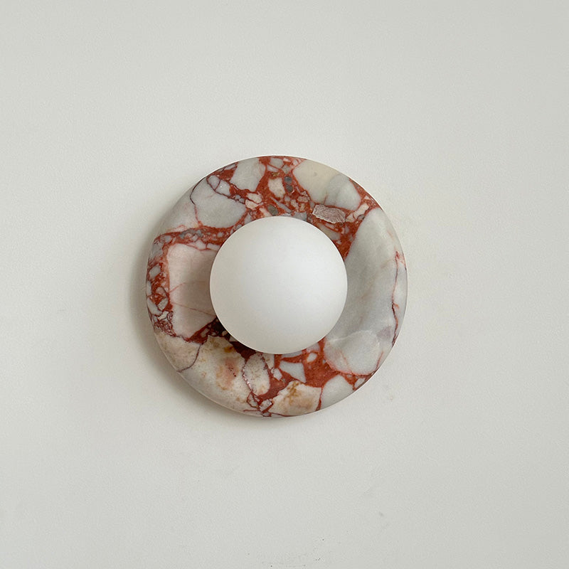 Hako Marble Indoor Wall Sconce - Neutral Decor