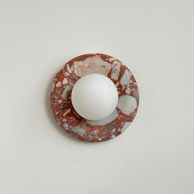Hako Marble Indoor Wall Sconce - Neutral Decor