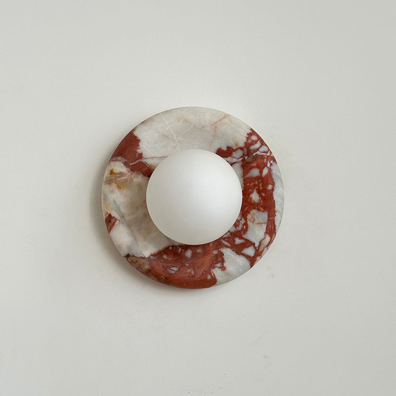 Hako Marble Indoor Wall Sconce - Neutral Decor