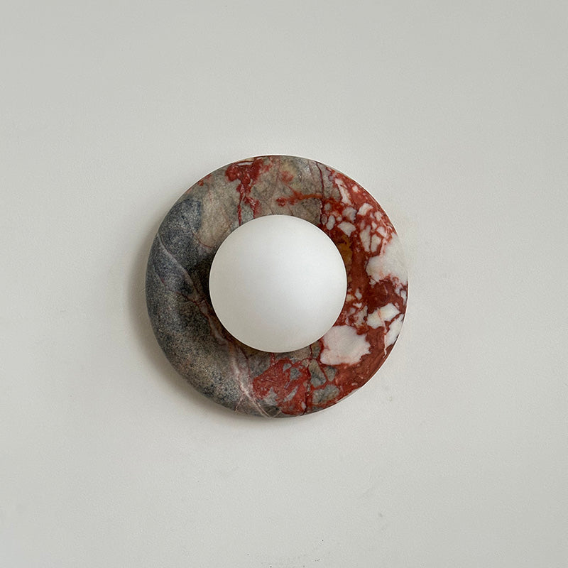 Hako Marble Indoor Wall Sconce - Neutral Decor