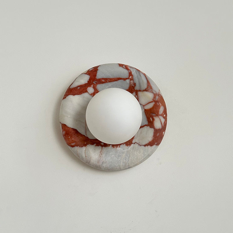 Hako Marble Indoor Wall Sconce - Neutral Decor