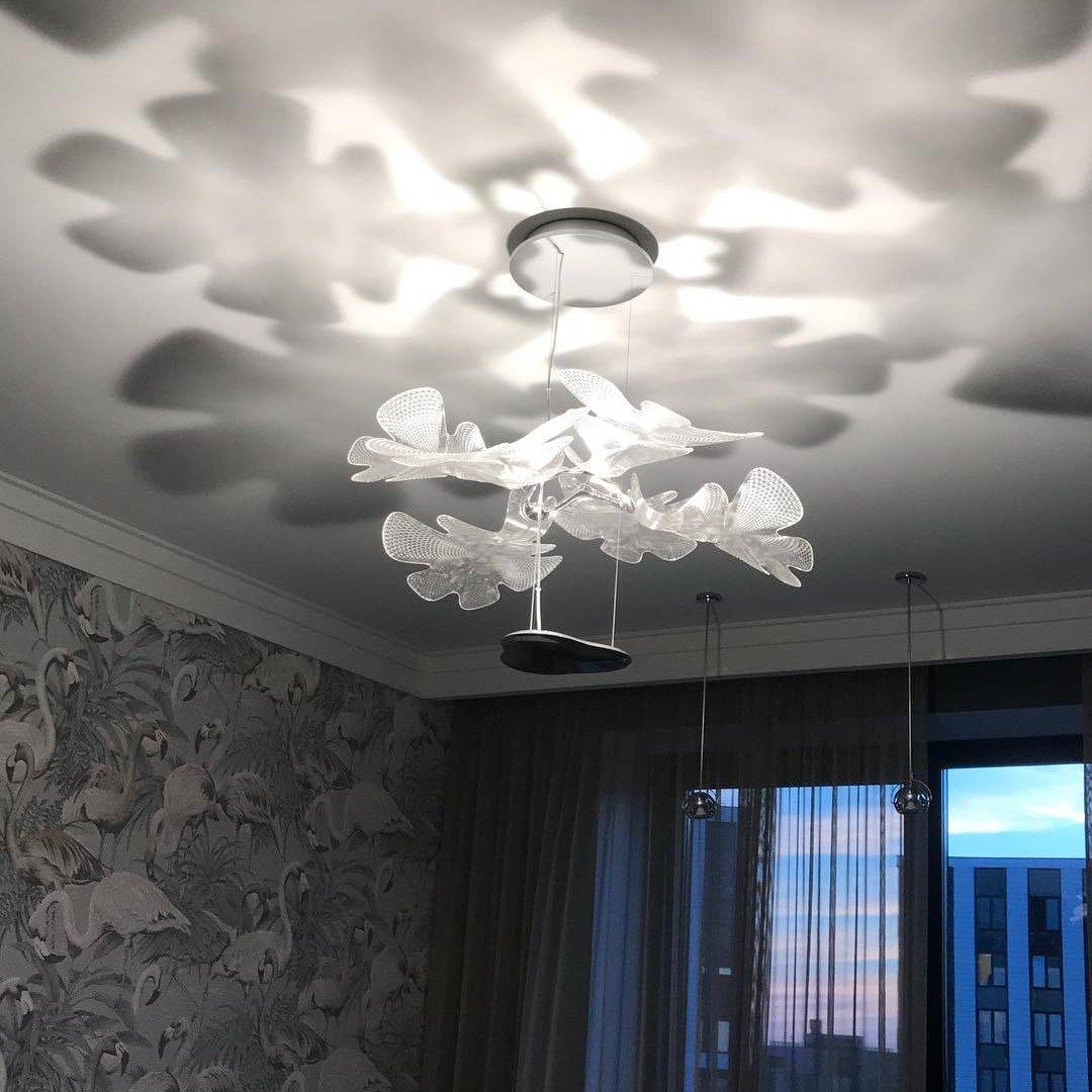 Ravis Chandelier Suspension Clear Leaf-Neutral Decor