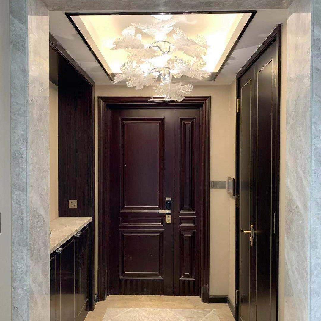 Ravis Chandelier Suspension Clear Leaf-Neutral Decor