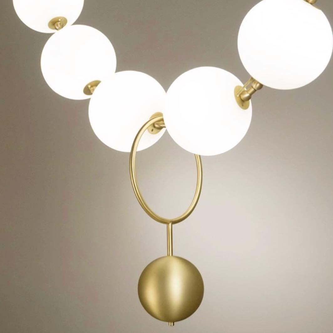 Lustra Pendant Lamp Necklace Glass-Neutral Decor