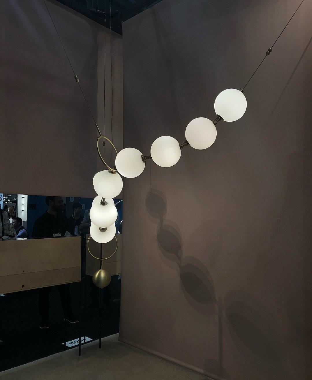 Lustra Pendant Lamp Necklace Glass-Neutral Decor