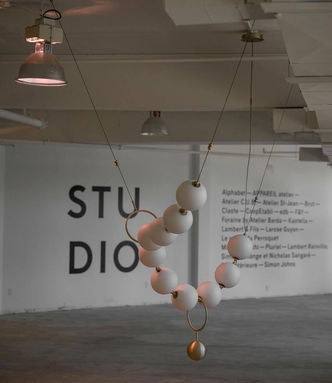 Lustra Pendant Lamp Necklace Glass-Neutral Decor
