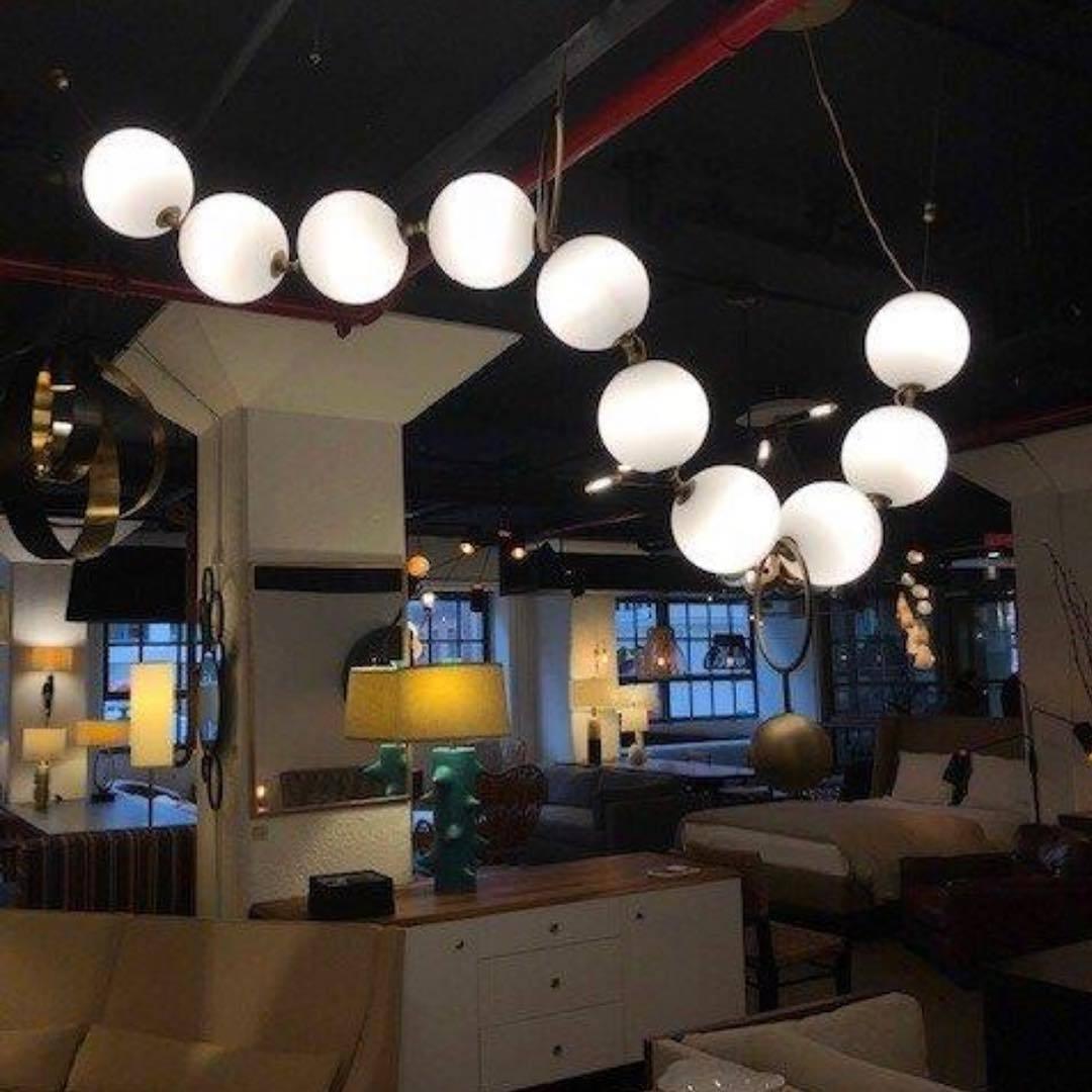 Lustra Pendant Lamp Necklace Glass-Neutral Decor