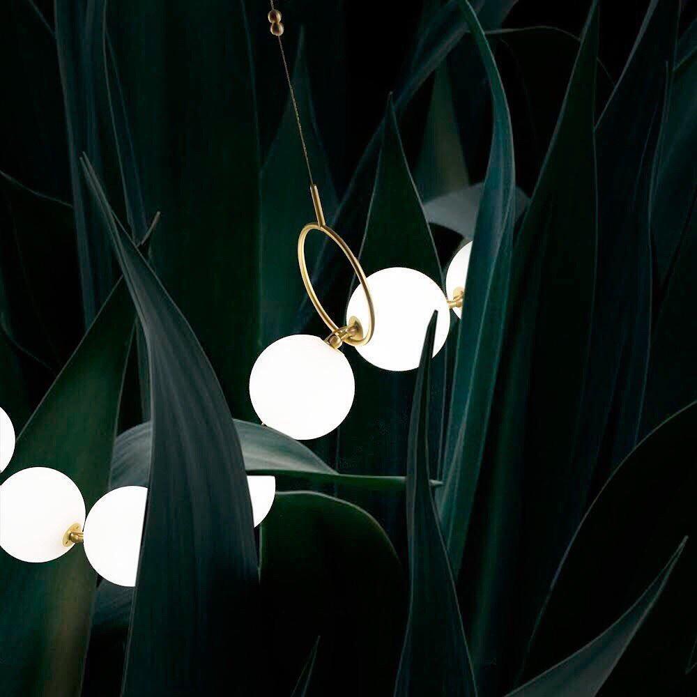 Lustra Pendant Lamp Necklace Glass-Neutral Decor