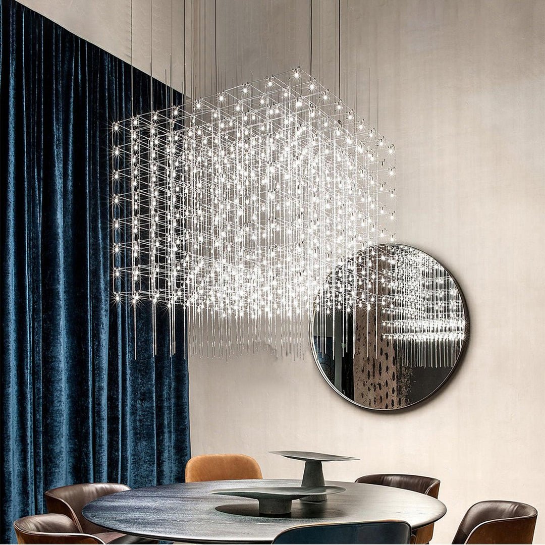 Avtalan Postmodern Luxury Cube Pendant Light-Neutral Decor