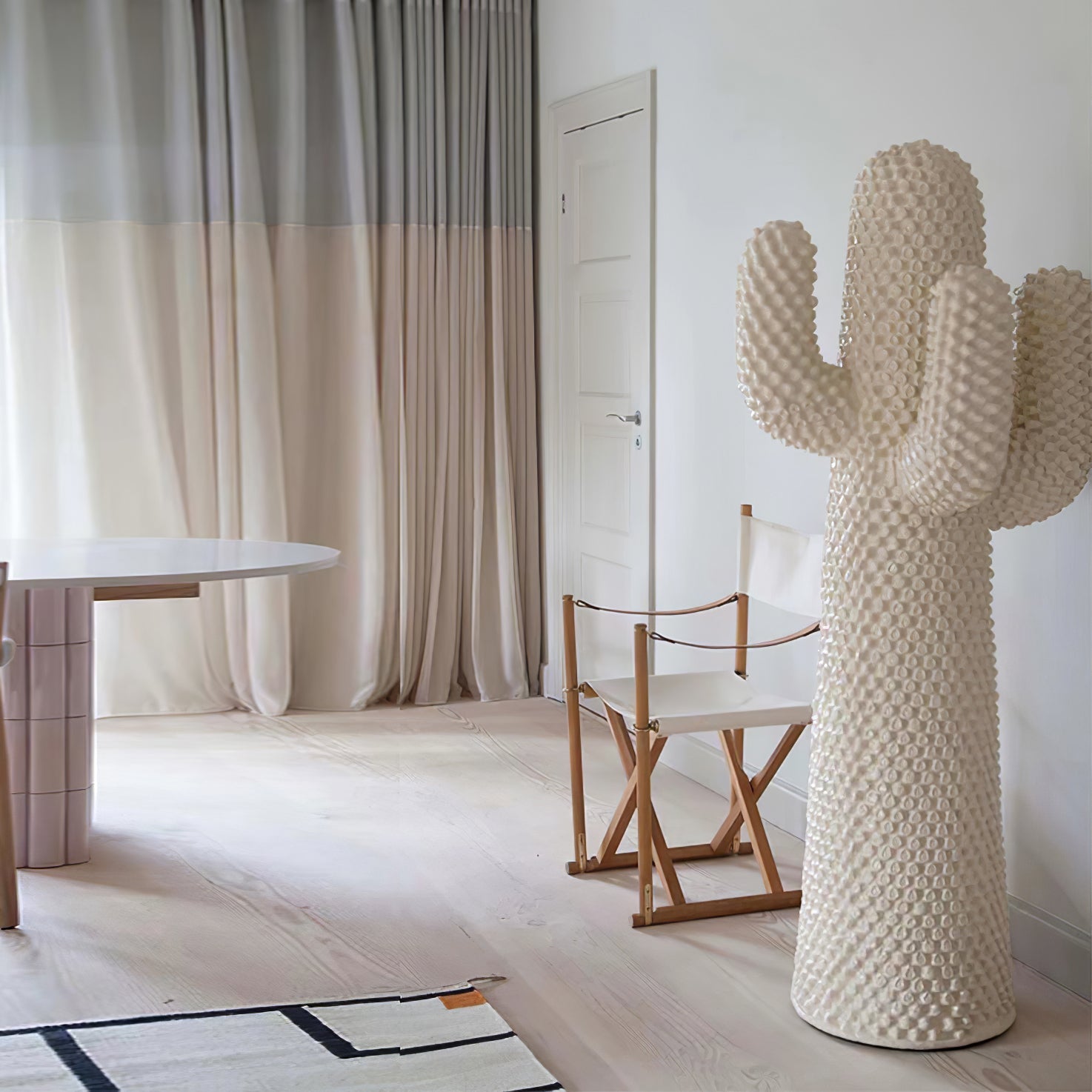 Mello Sculptural Cactus Coat Rack-Neutral Decor
