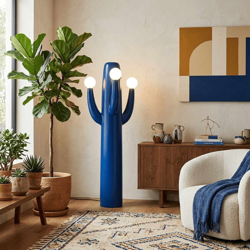 Cactus Luma Totem Floor Lamp-Neutral Decor