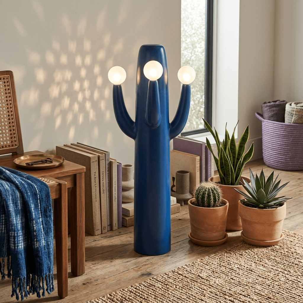Cactus Luma Totem Floor Lamp-Neutral Decor
