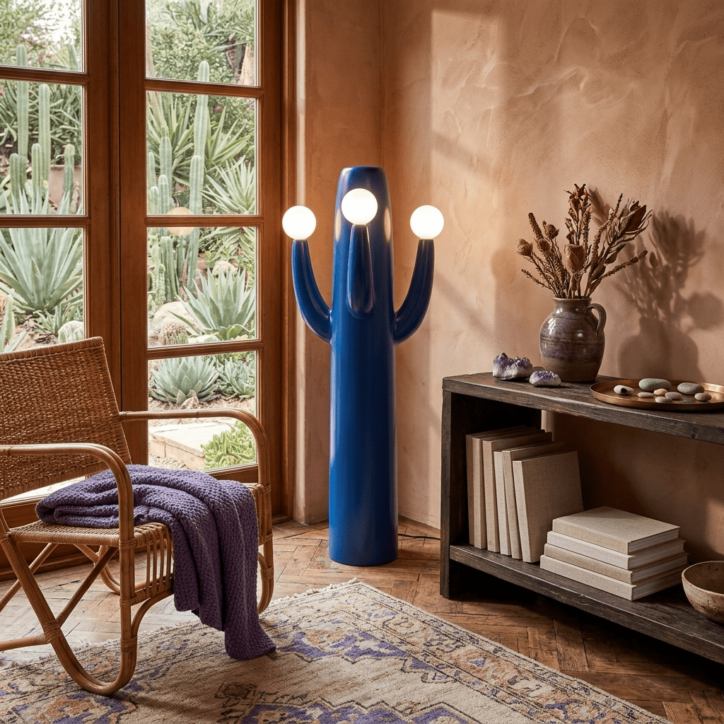 Cactus Luma Totem Floor Lamp-Neutral Decor