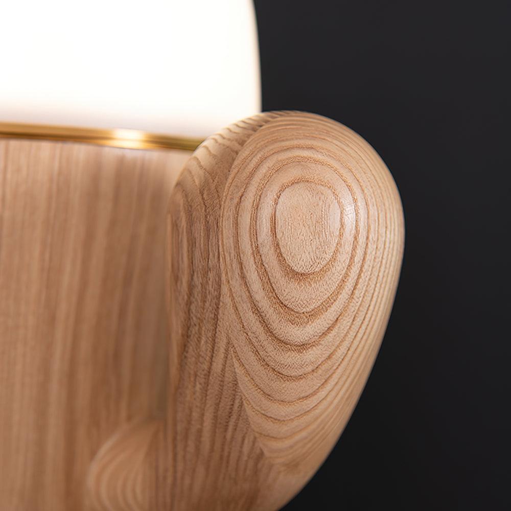 Solivice Wooden Whimsical Table Lamp-Neutral Decor