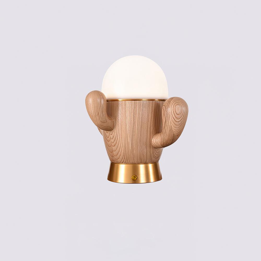 Solivice Wooden Whimsical Table Lamp-Neutral Decor