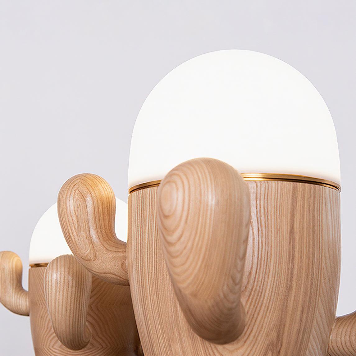 Solivice Wooden Whimsical Table Lamp-Neutral Decor