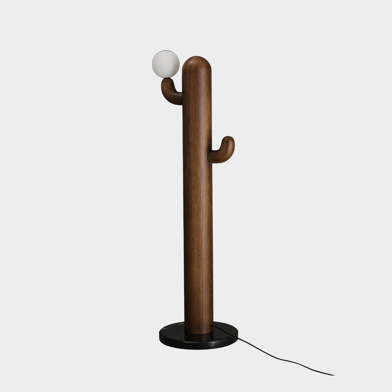 Blaze Cactus Wood Floor Lamp-Neutral Decor
