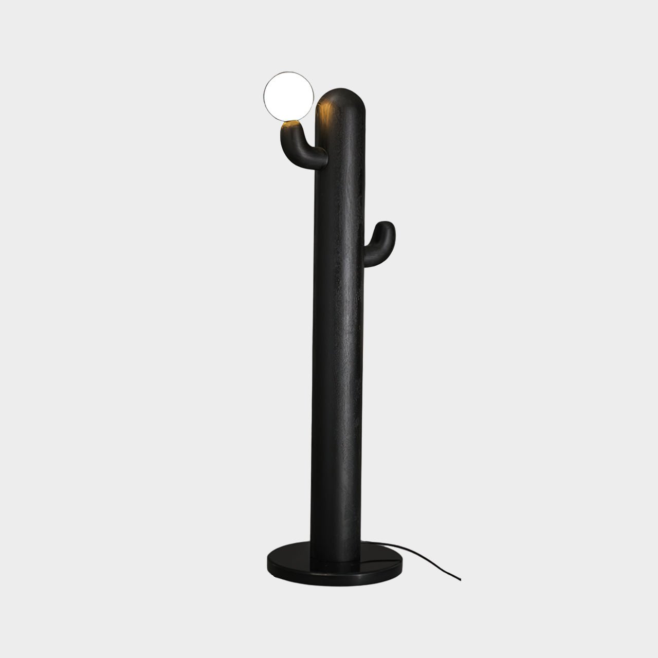 Blaze Cactus Wood Floor Lamp-Neutral Decor