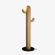 Blaze Cactus Wood Floor Lamp-Neutral Decor