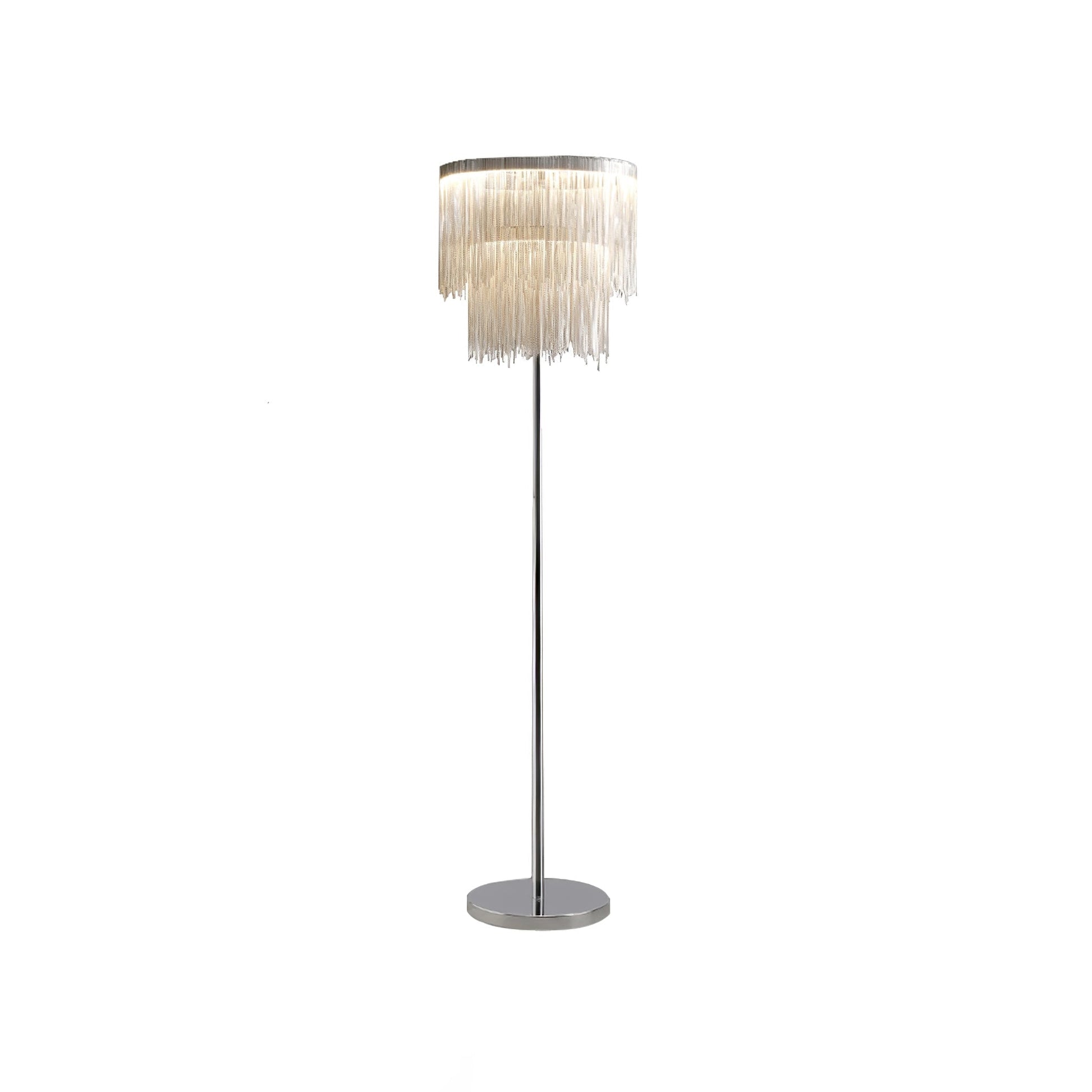 Fringe Cadena Tassel Floor Lamp-Neutral Decor