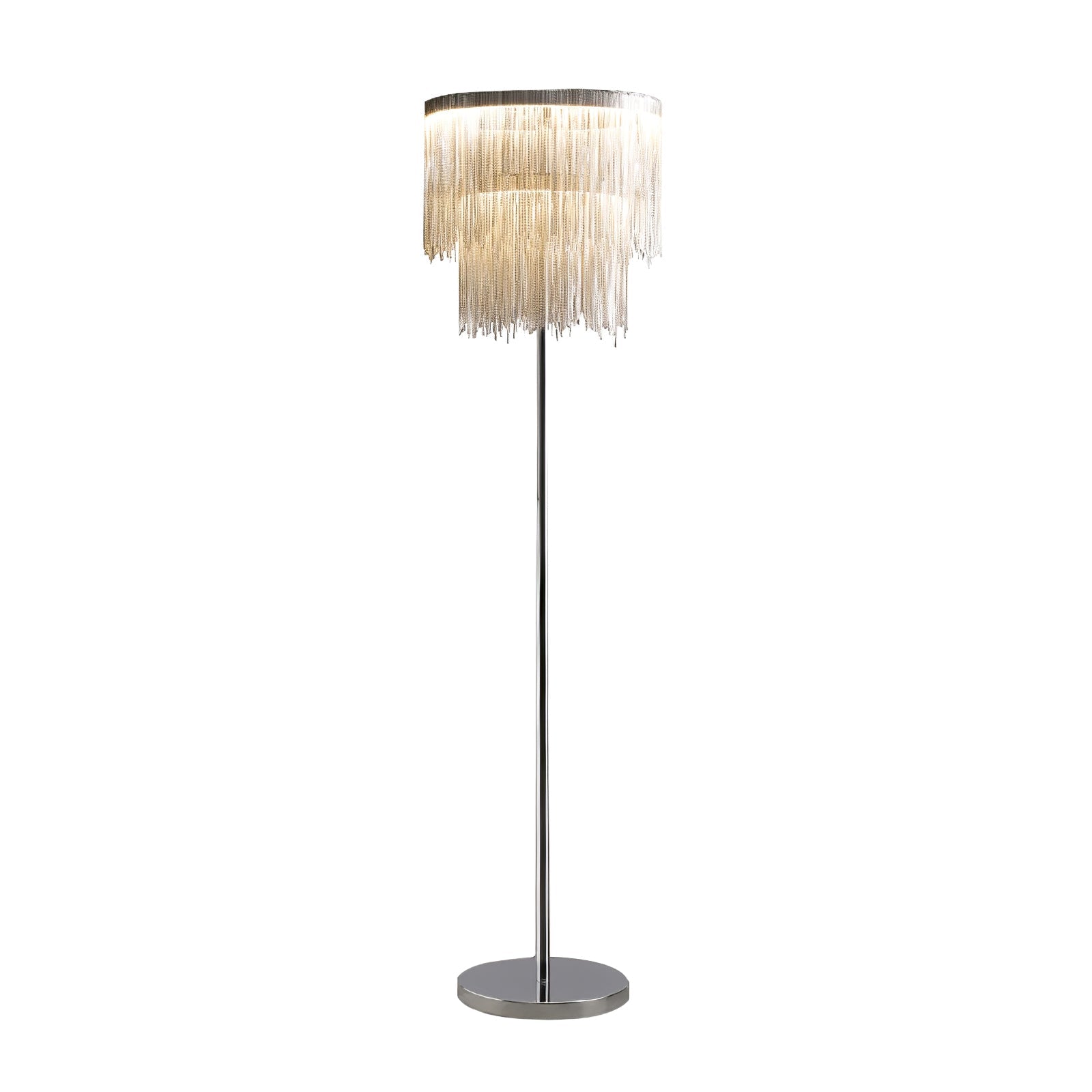 Fringe Cadena Tassel Floor Lamp-Neutral Decor