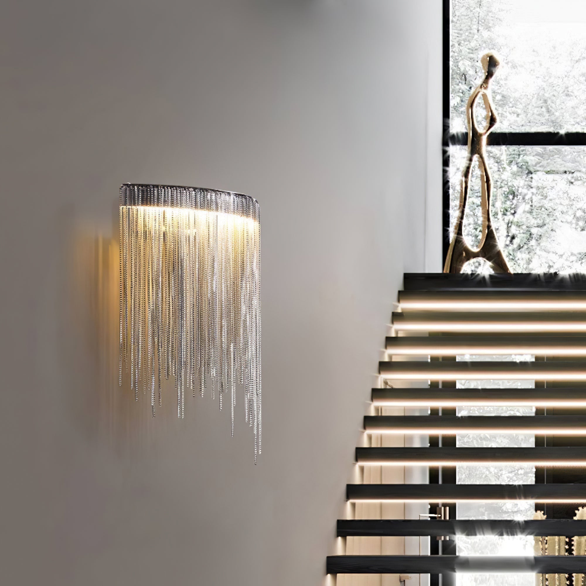 Gove Steel Elegant Wall Lamp-Neutral Decor