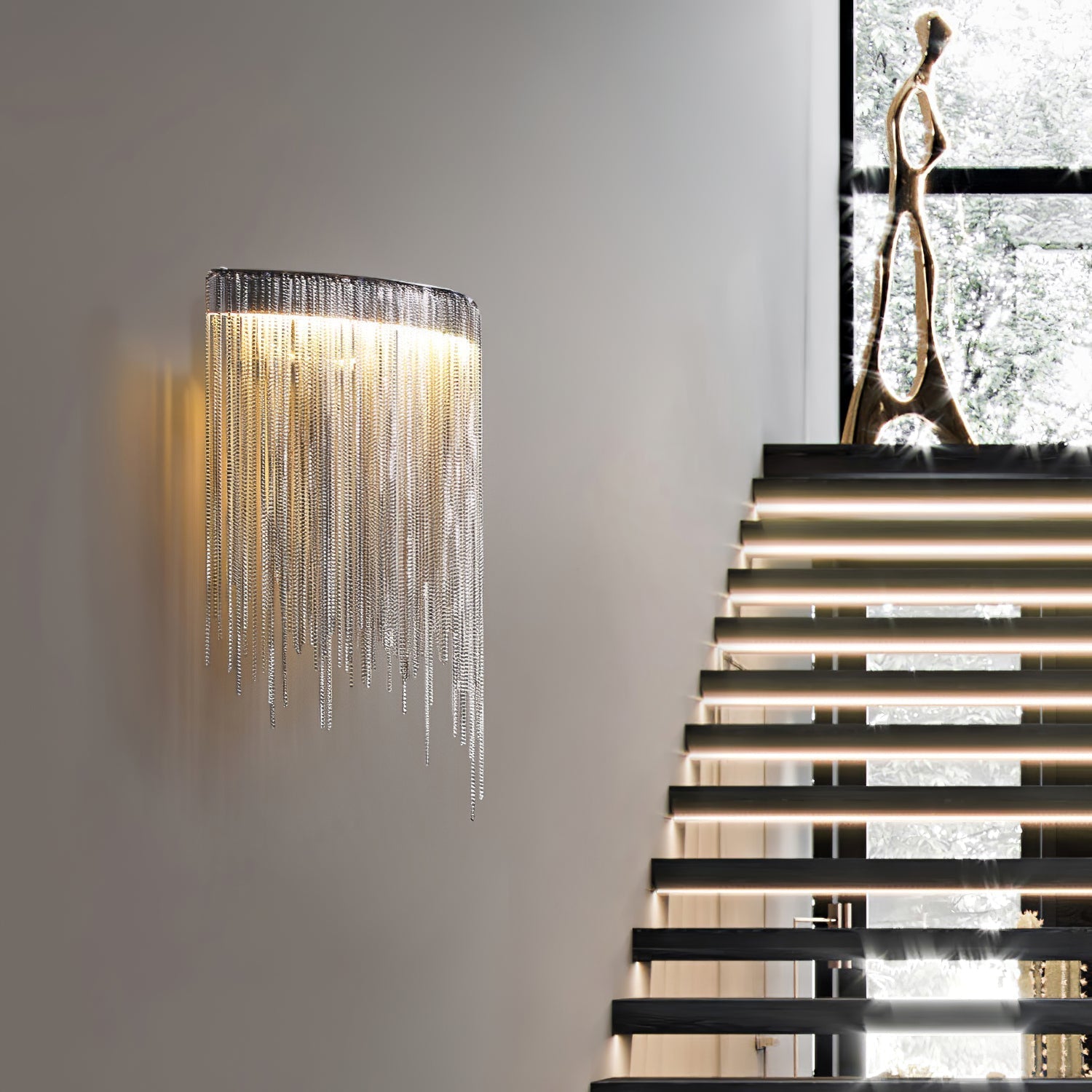 Gove Steel Elegant Wall Lamp-Neutral Decor