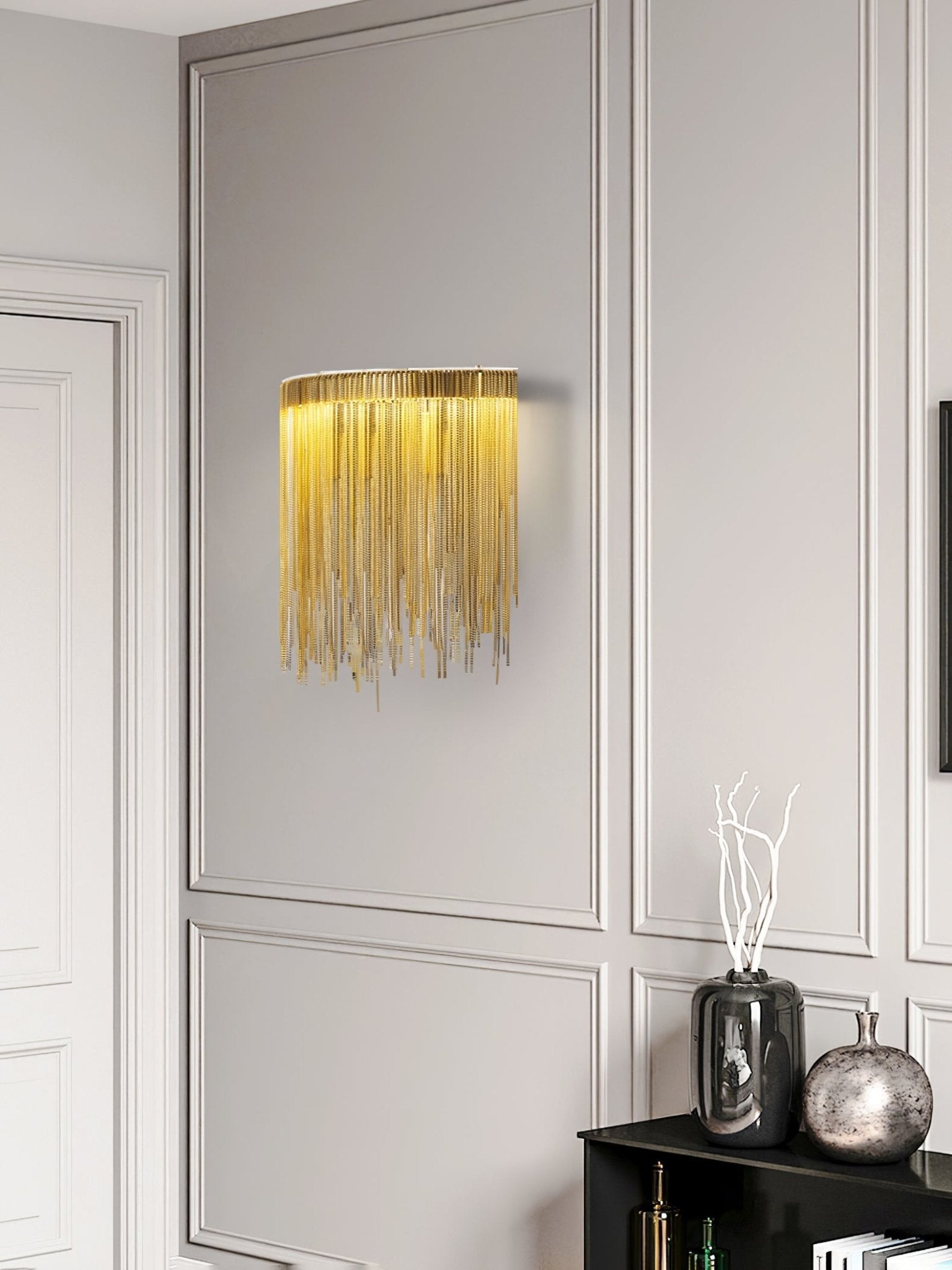 Gove Steel Elegant Wall Lamp-Neutral Decor