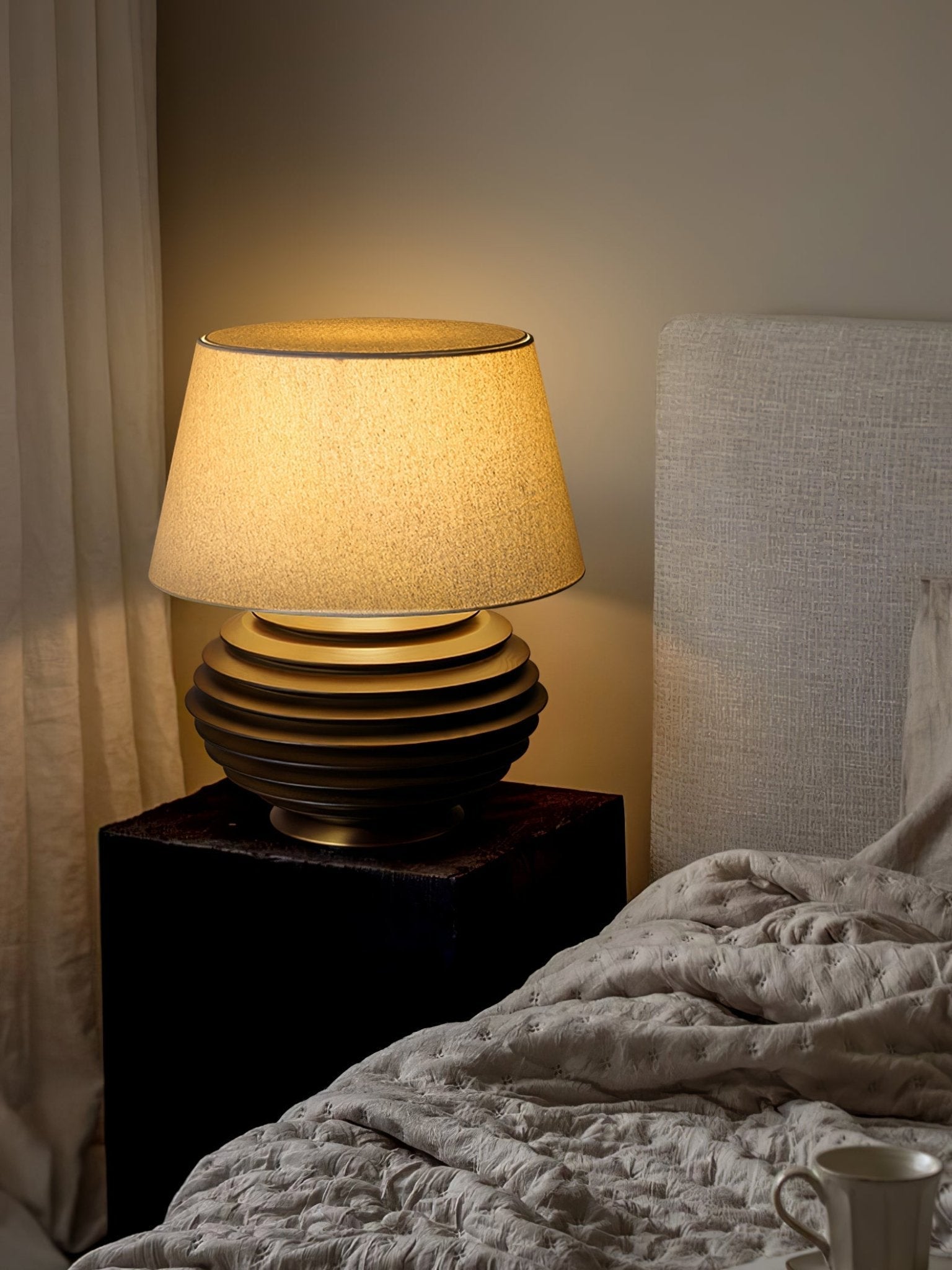 Abby Modern Table Lamp-Neutral Decor