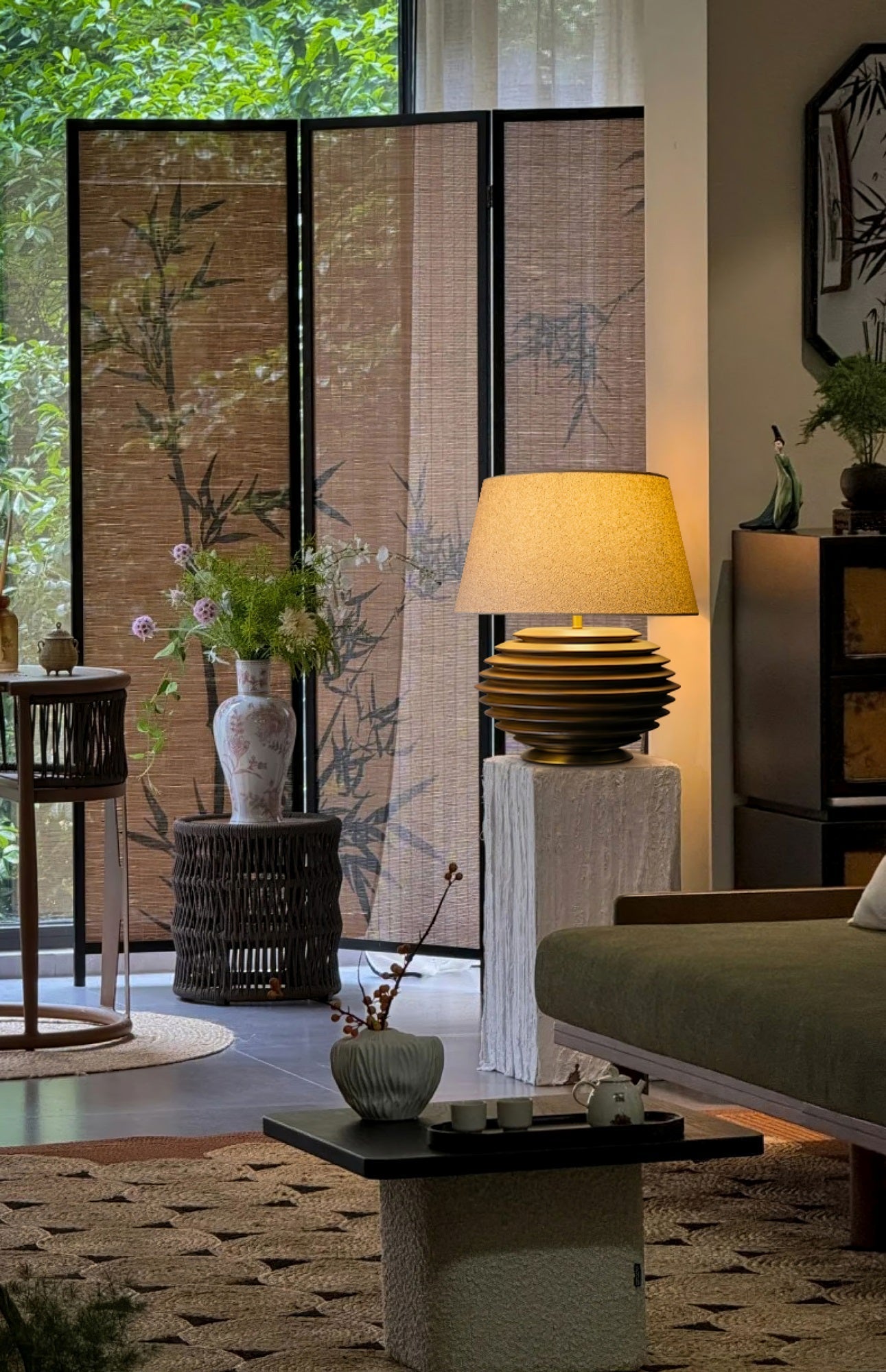 Abby Modern Table Lamp-Neutral Decor