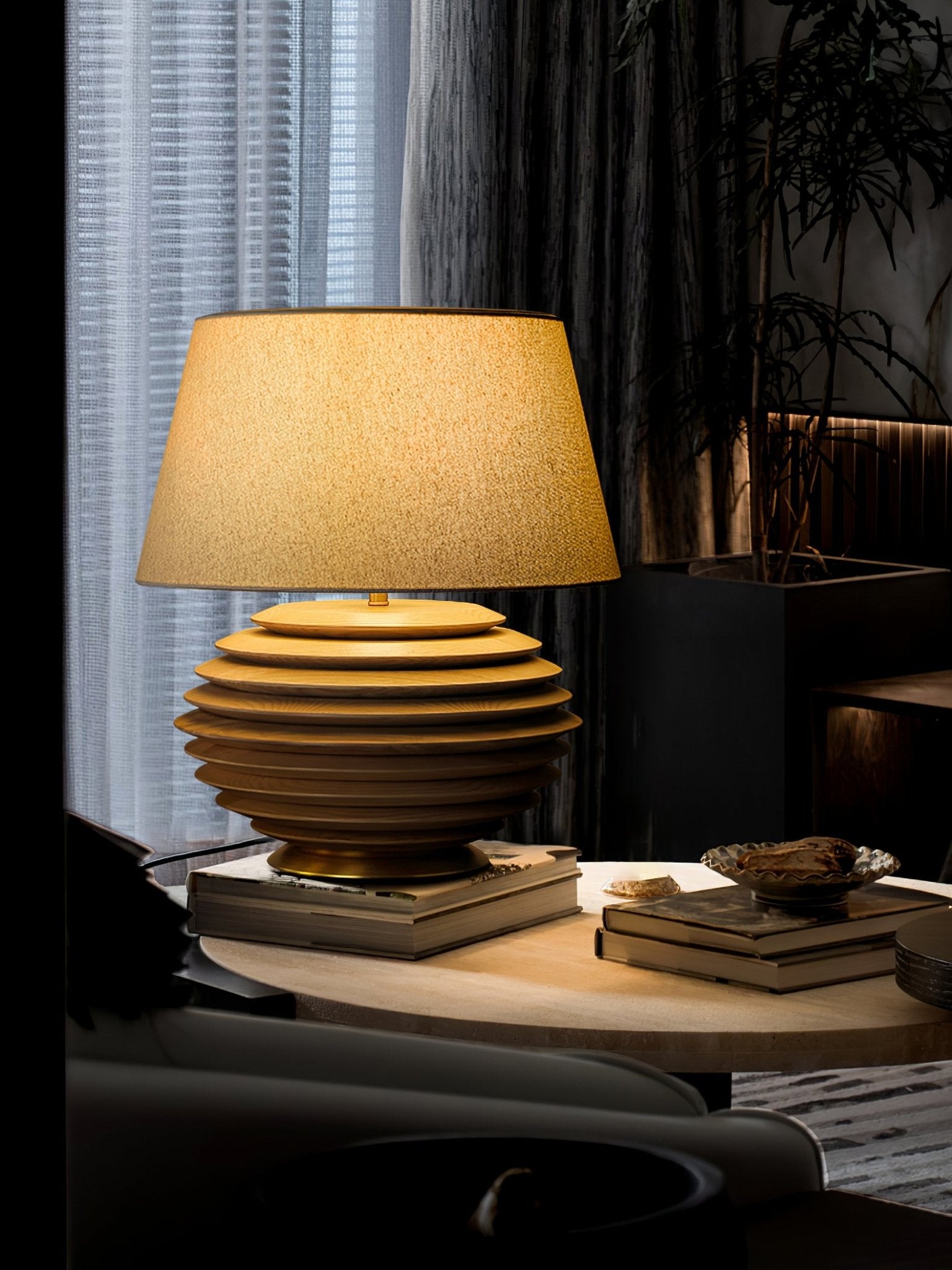 Abby Modern Table Lamp-Neutral Decor