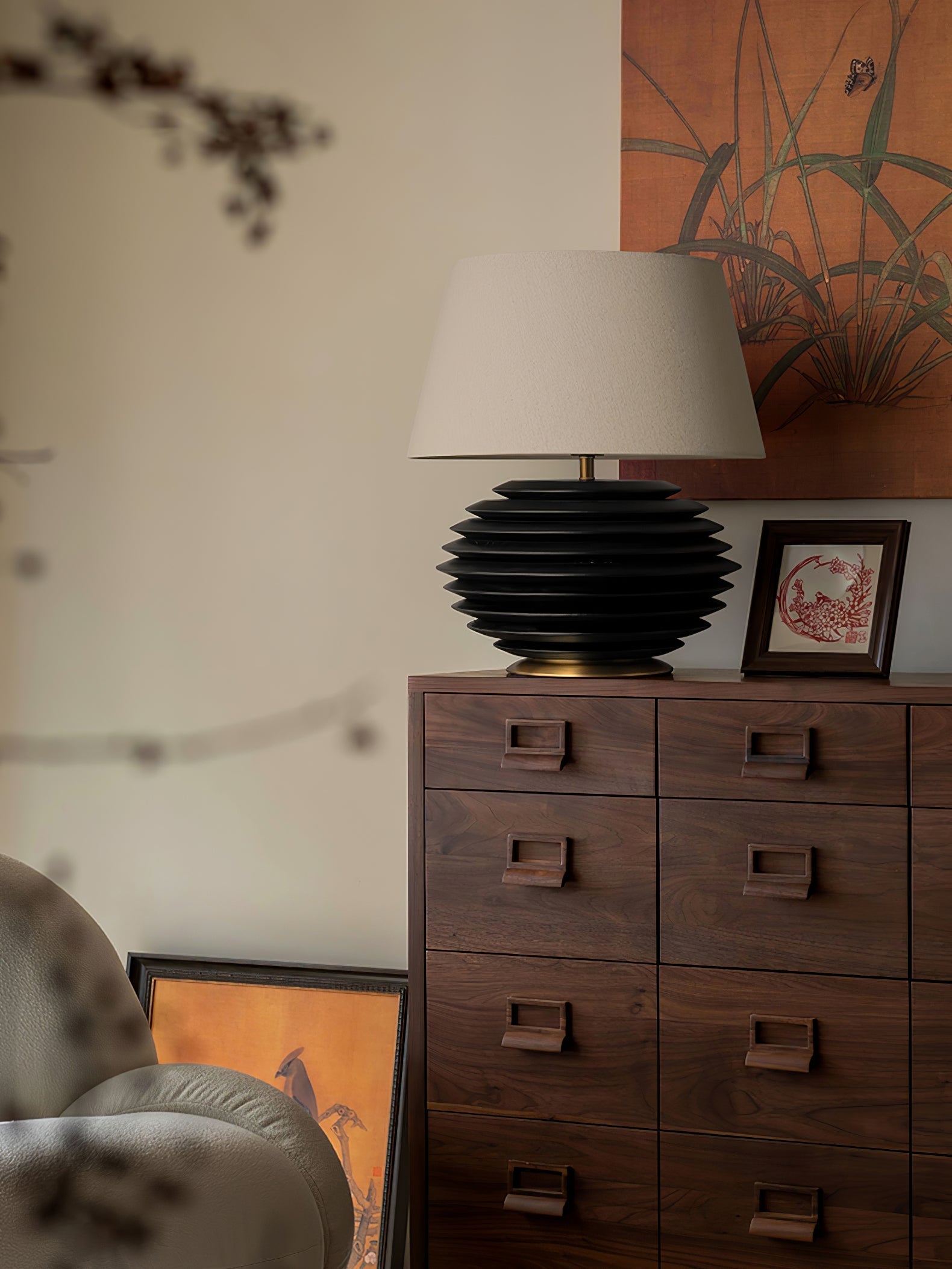 Abby Modern Table Lamp-Neutral Decor