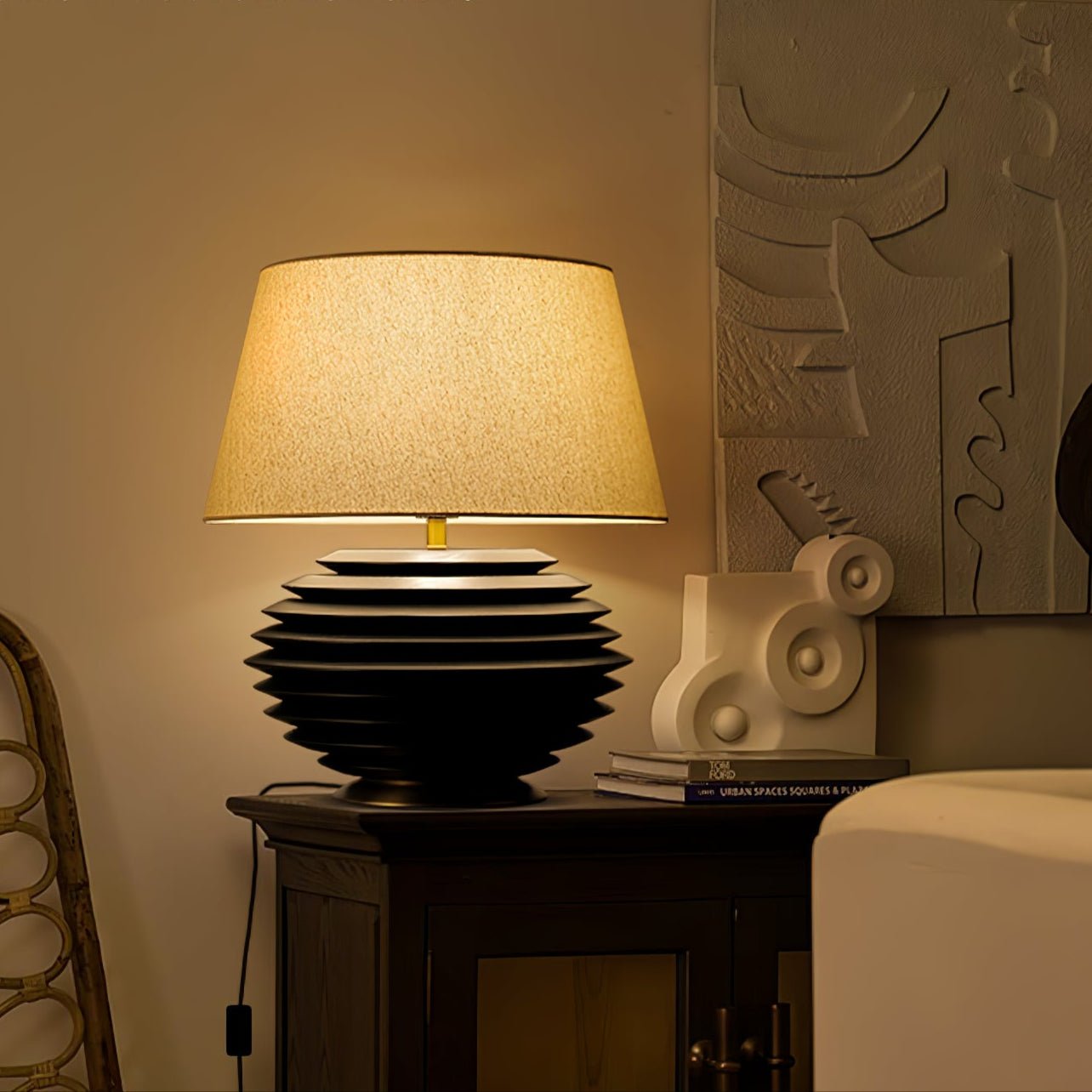 Abby Modern Table Lamp-Neutral Decor