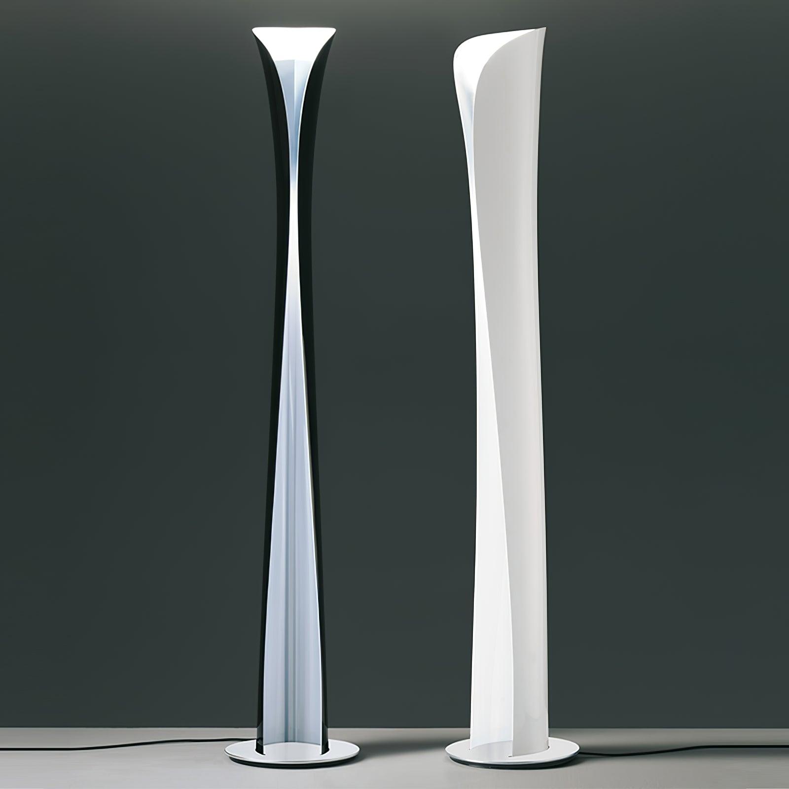 Cirvel Aluminum Futuristic Floor Lamp-Neutral Decor