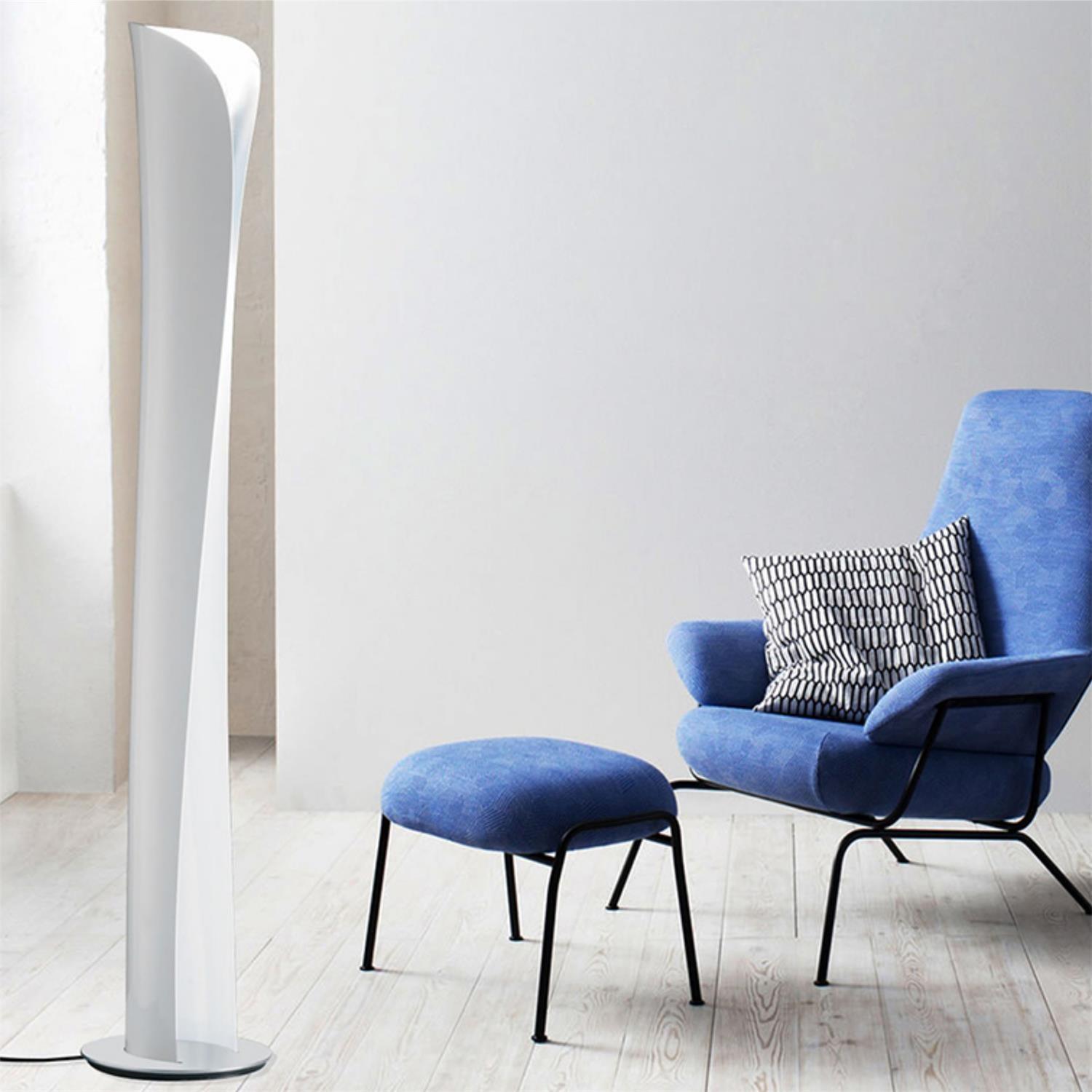 Cirvel Aluminum Futuristic Floor Lamp-Neutral Decor