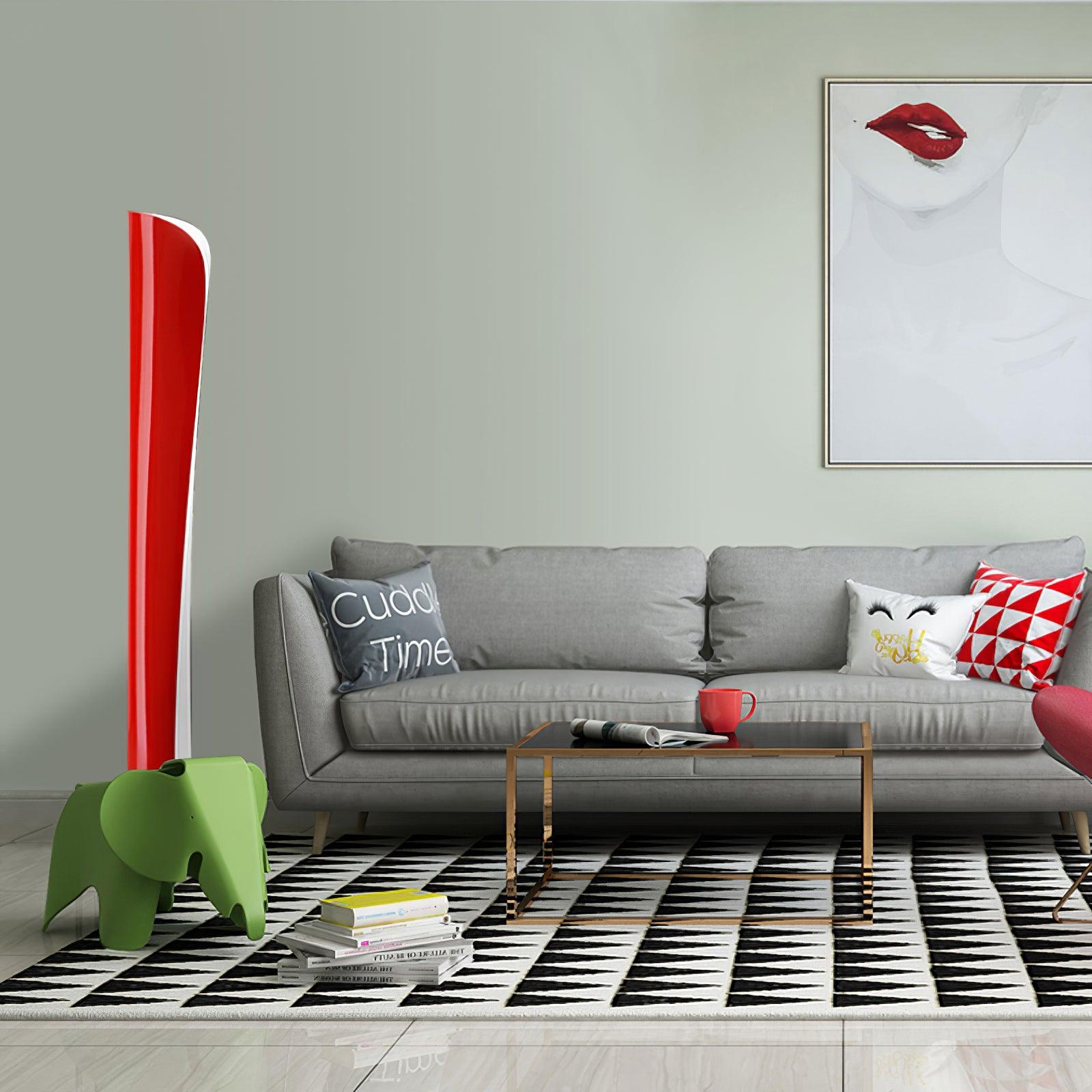 Cirvel Aluminum Futuristic Floor Lamp-Neutral Decor