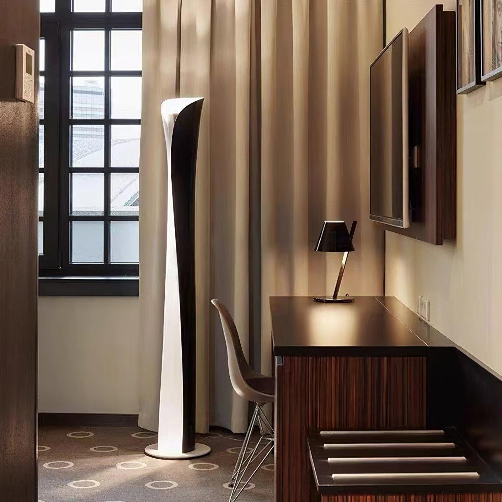 Cirvel Aluminum Futuristic Floor Lamp-Neutral Decor