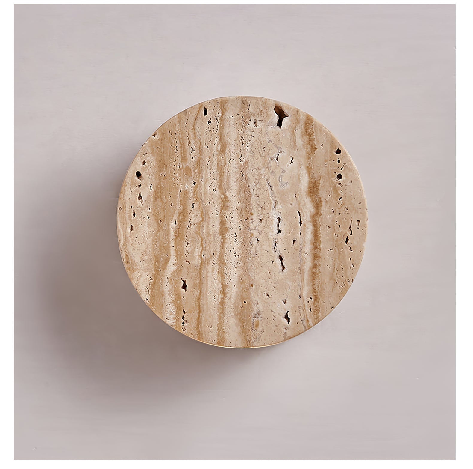 Jenthor Travertine Wall Sconce-Neutral Decor