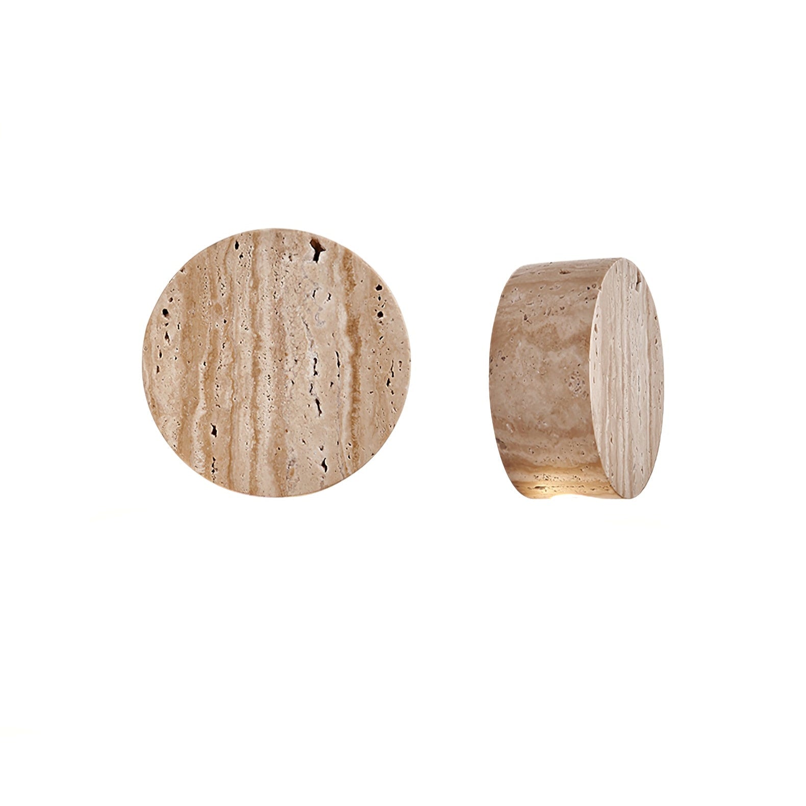 Jenthor Travertine Wall Sconce-Neutral Decor