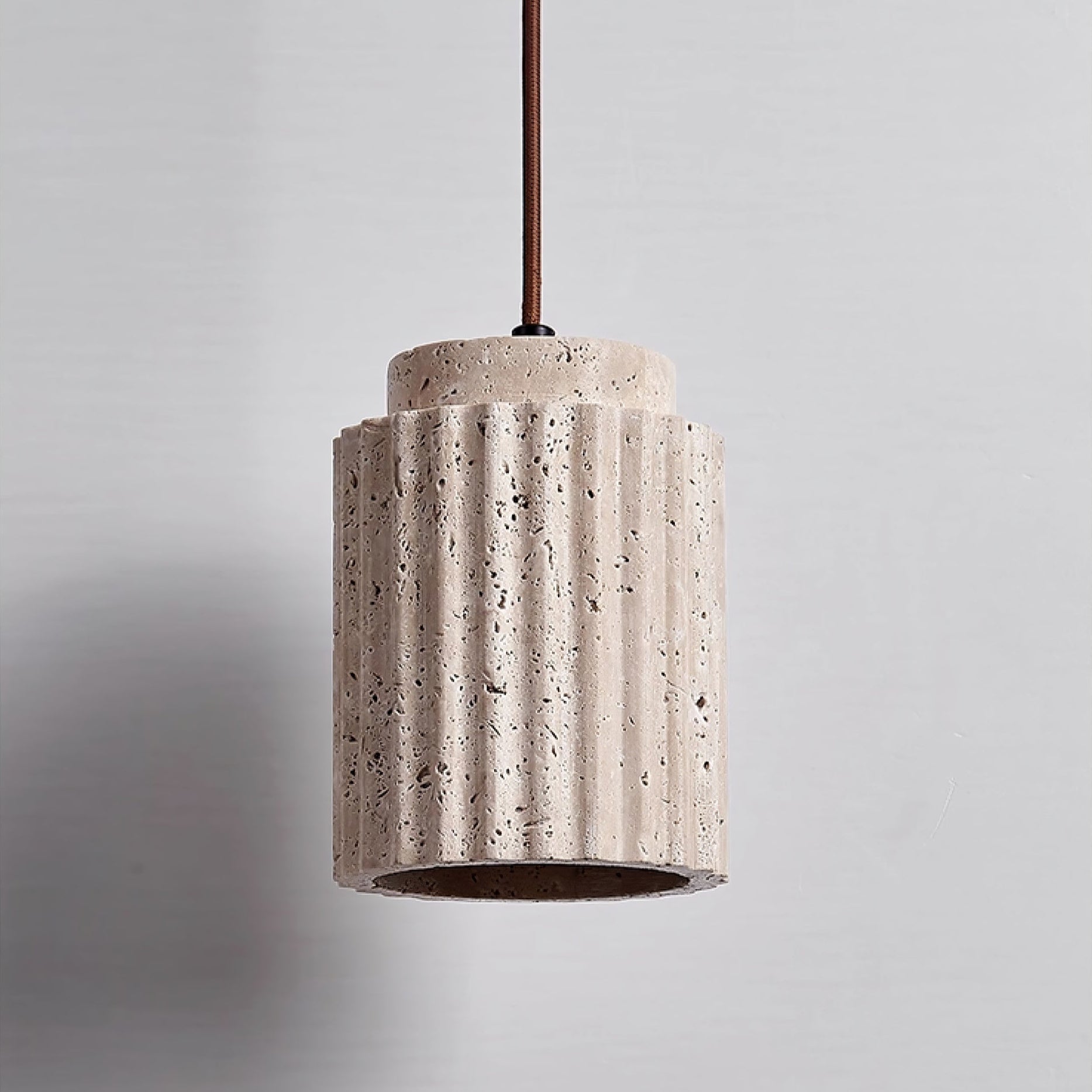Mysolel Travertine Pendant Light-Neutral Decor