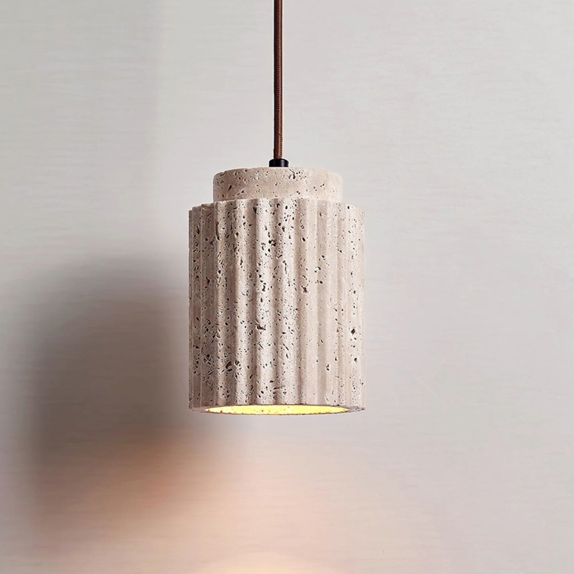 Mysolel Travertine Pendant Light-Neutral Decor