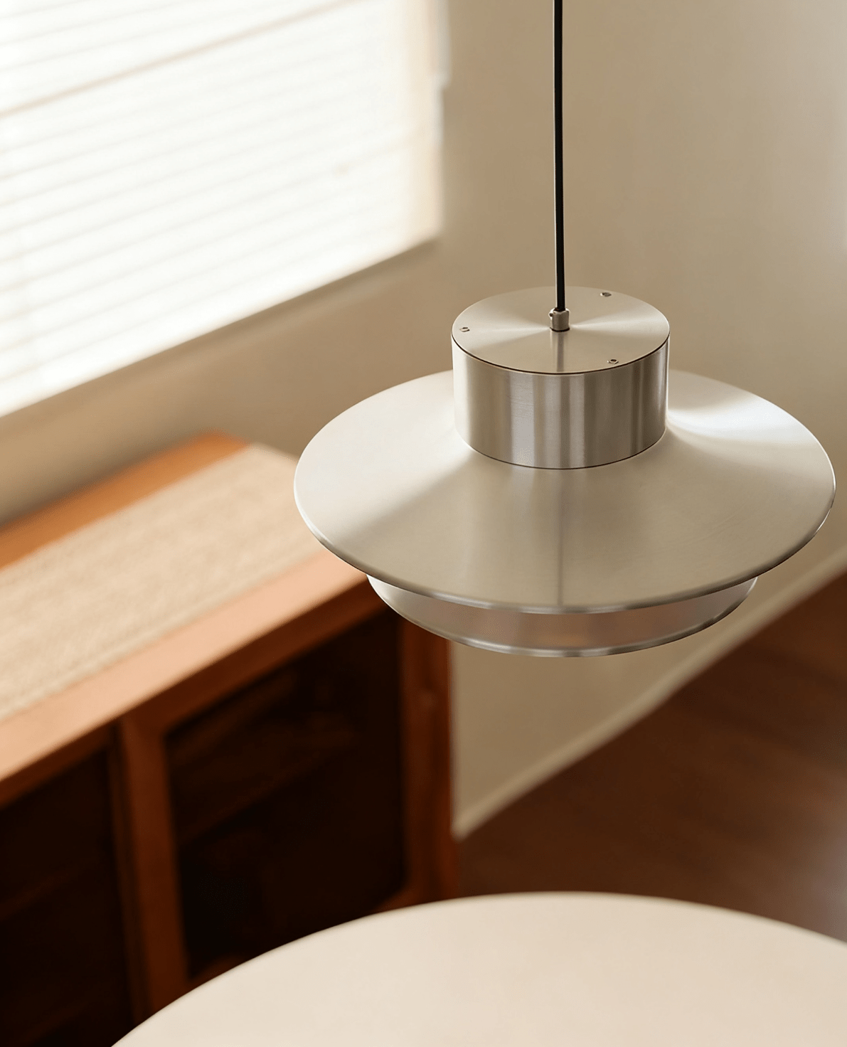 Ulux Chrome Pendant Light-Neutral Decor