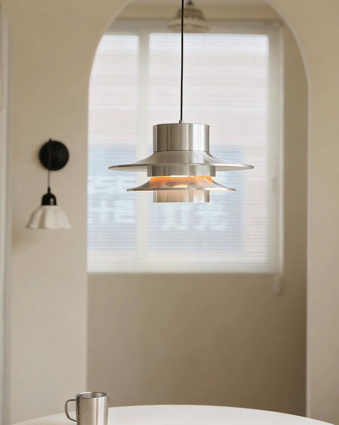 Ulux Chrome Pendant Light-Neutral Decor