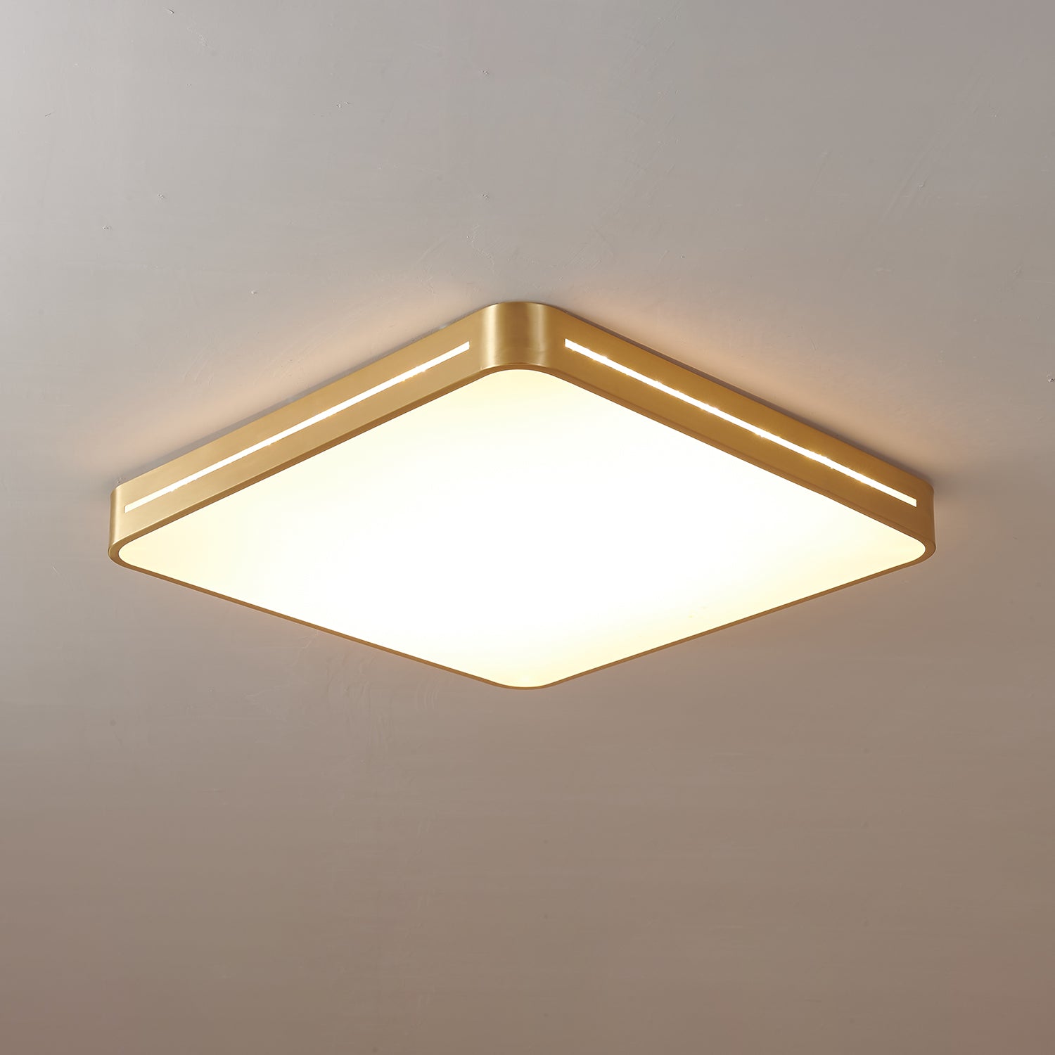 Eurcarara Modern Minimalist Brass Ceiling Light-Neutral Decor
