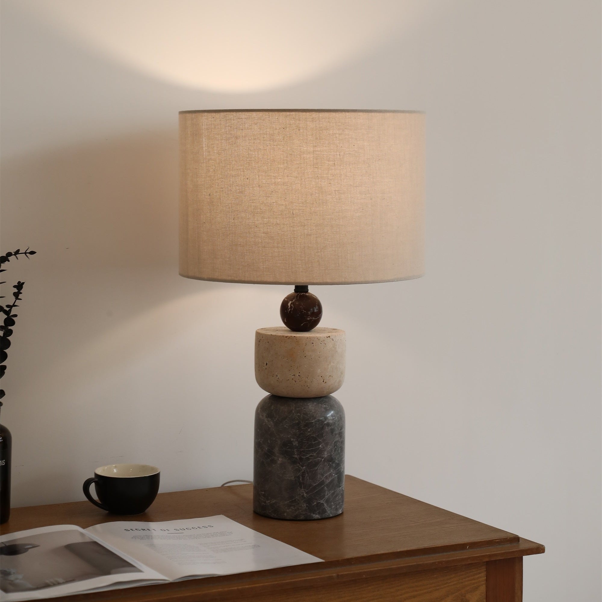 Cairn Marble Table Lamp-Neutral Decor
