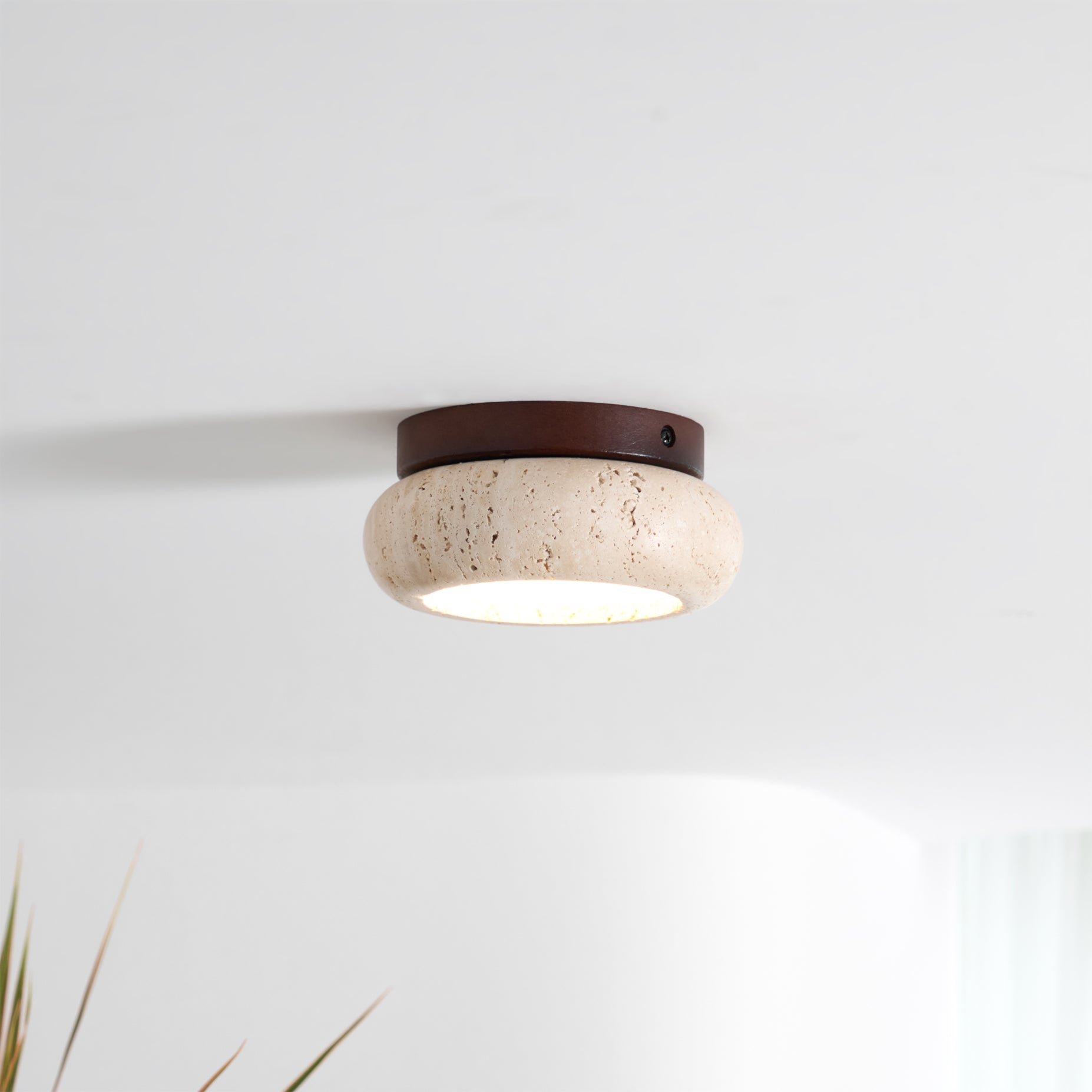 Astra Ceiling Light Mini Donut Travertine - Neutralighting