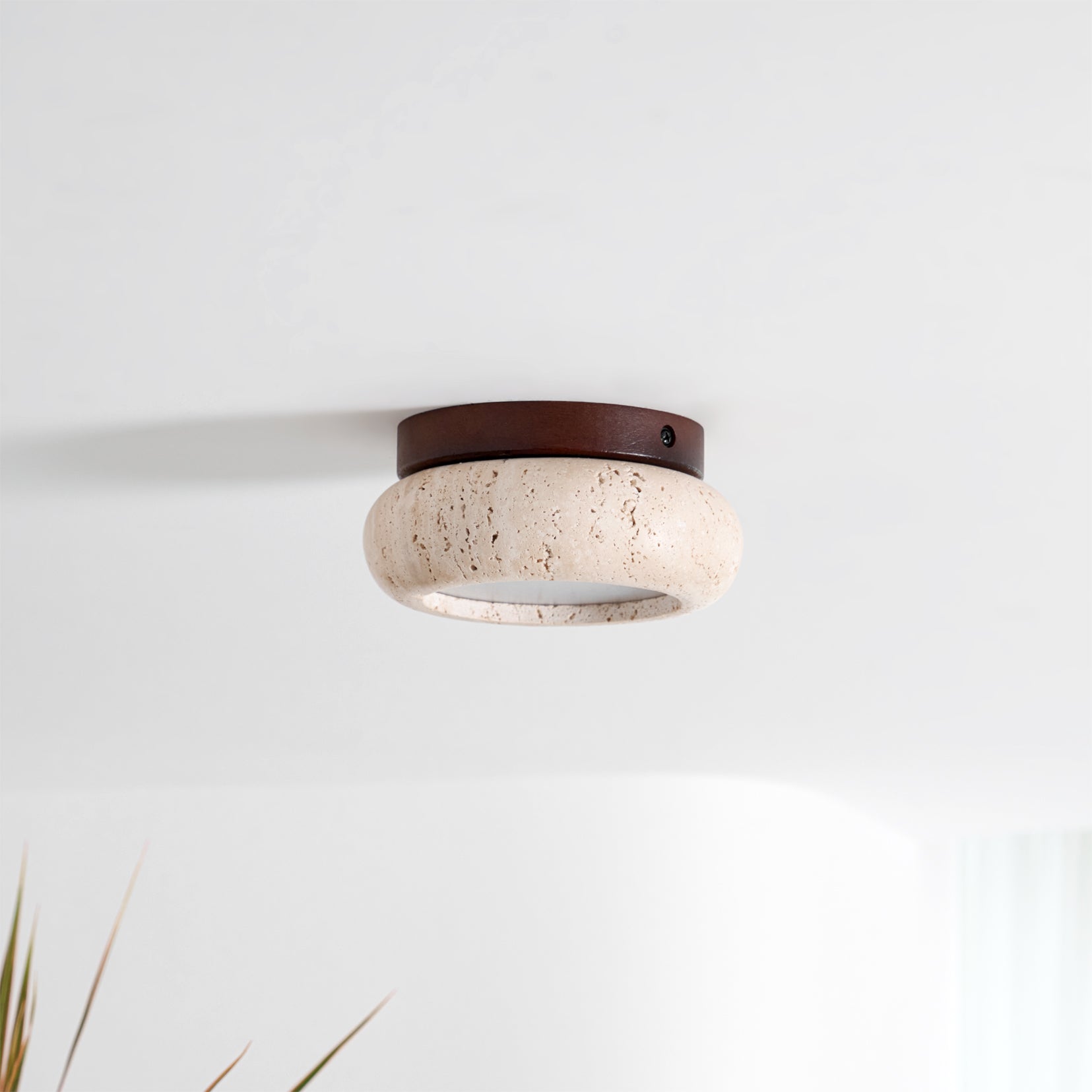 Astra Ceiling Light Mini Donut Travertine - Neutralighting