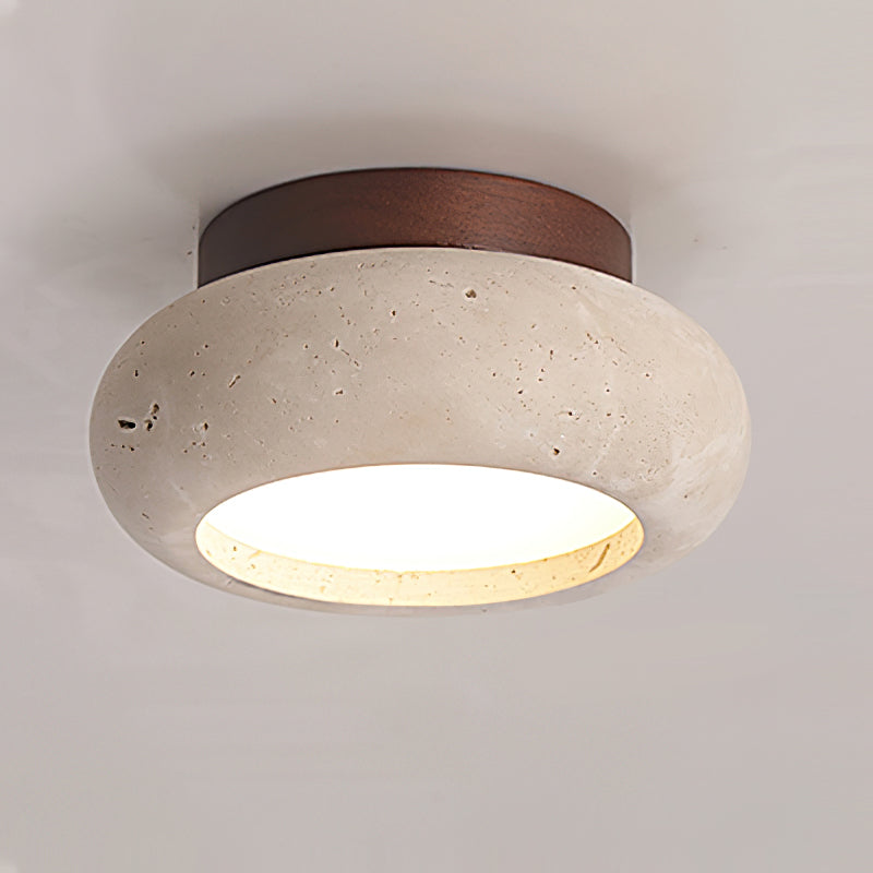 Astra Ceiling Light Mini Donut Travertine - Neutralighting