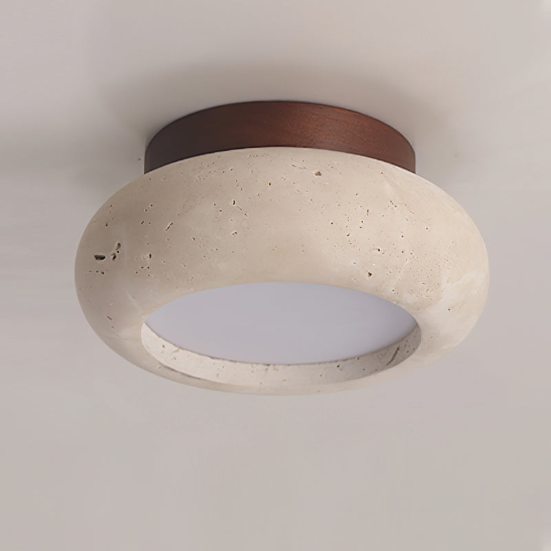 Astra Ceiling Light Mini Donut Travertine - Neutralighting